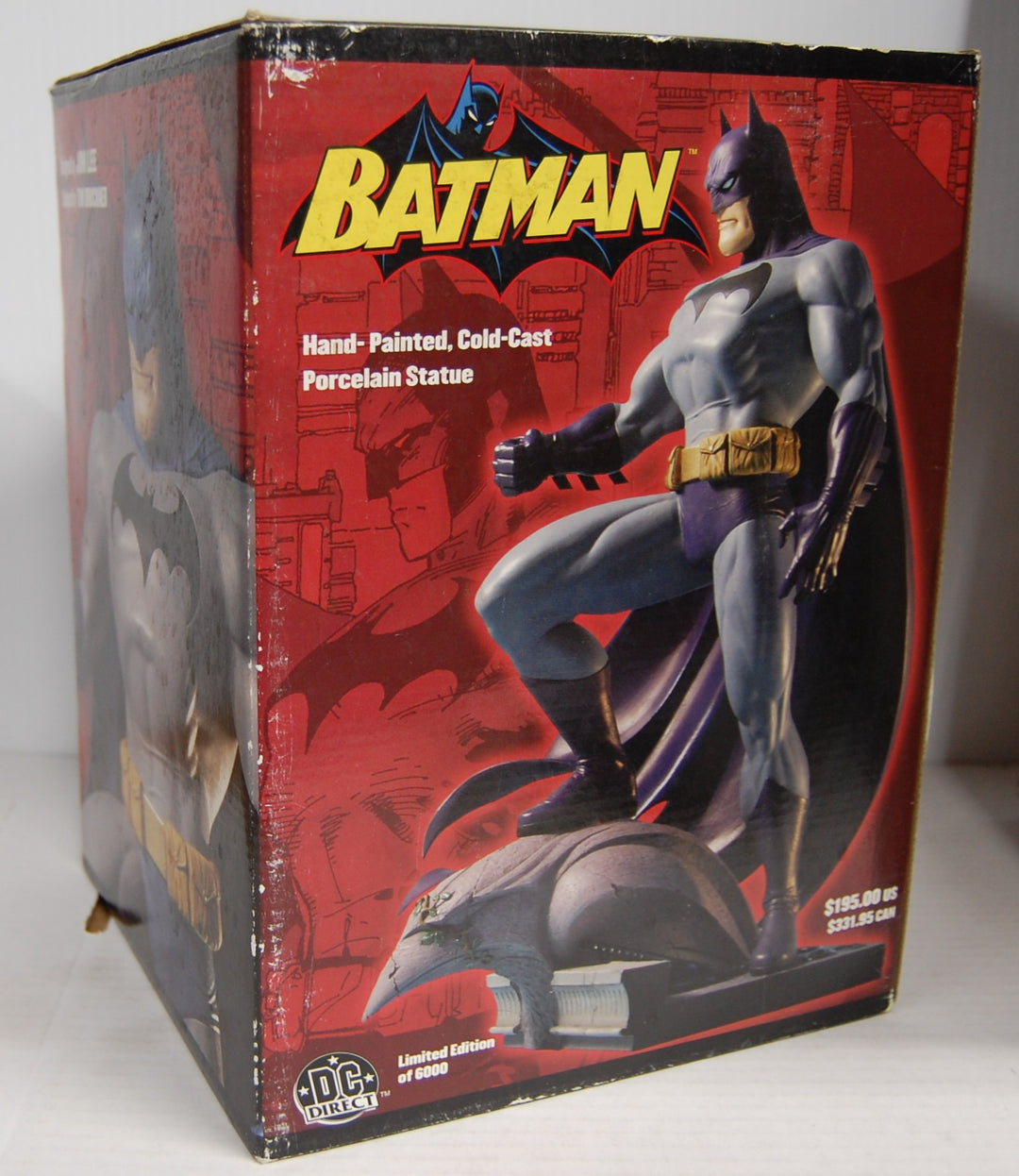 Batman Cold-Cast Porcelain Statue 2003 DC Direct 2883/6000 *Box Damage*