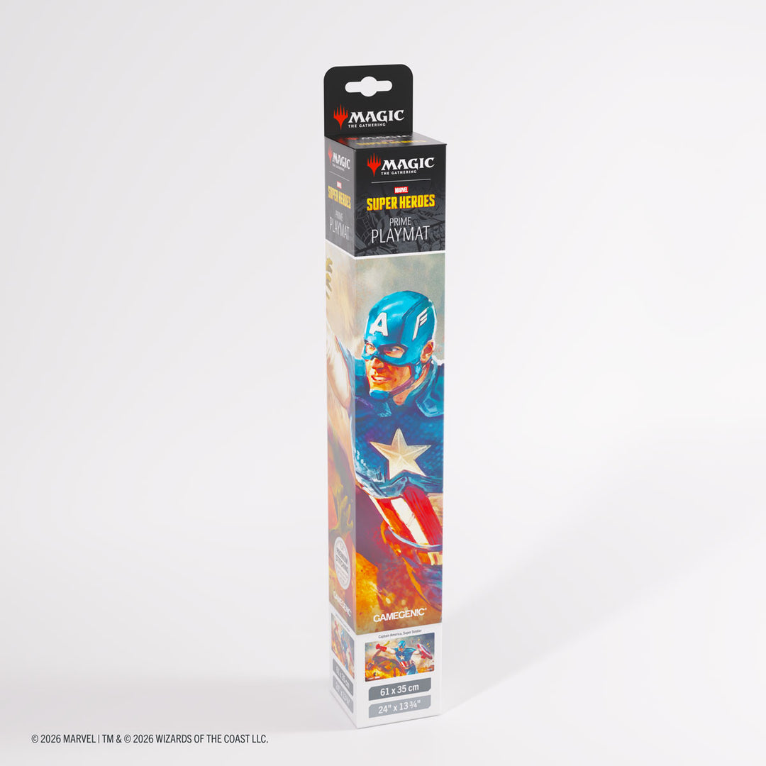 Magic the Gathering: Marvel Super Heroes Prime Playmat - Captain America, Super-Soldier