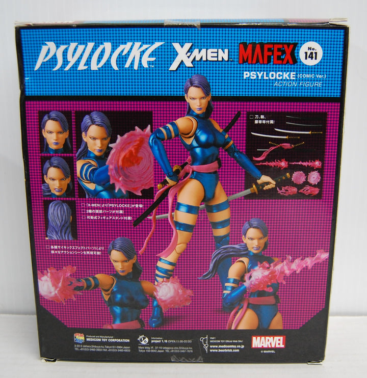 Mafex X-Men Psylocke (Comic Ver.) Figure #141 Marvel Medicom Toy