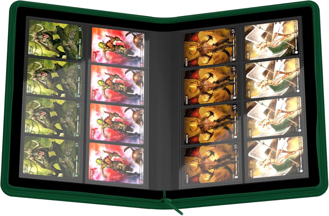 Ultimate Guard Zipfolio - 16-Pocket - Xenoskin Green