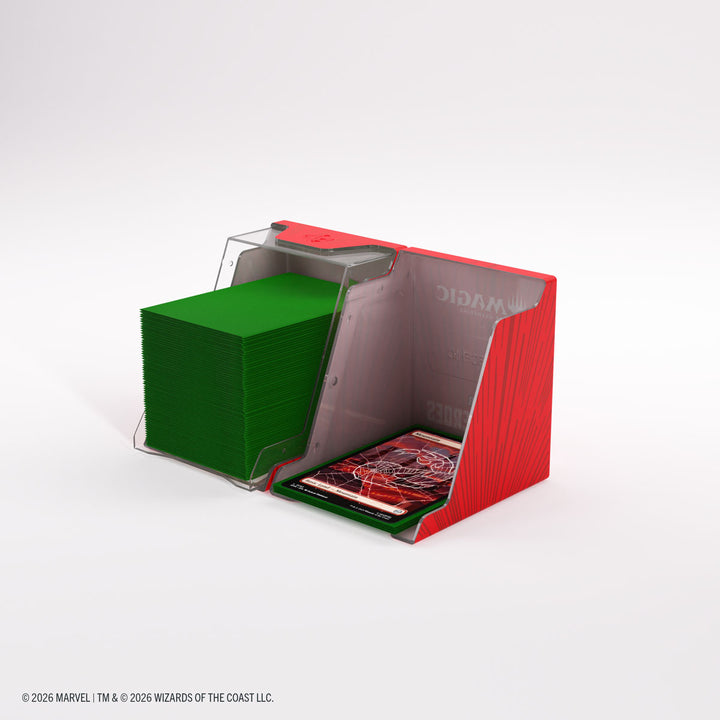 Magic: The Gathering: Marvel Super Heroes: Bastion 100+ XL Deck Box - Comic Burst Red