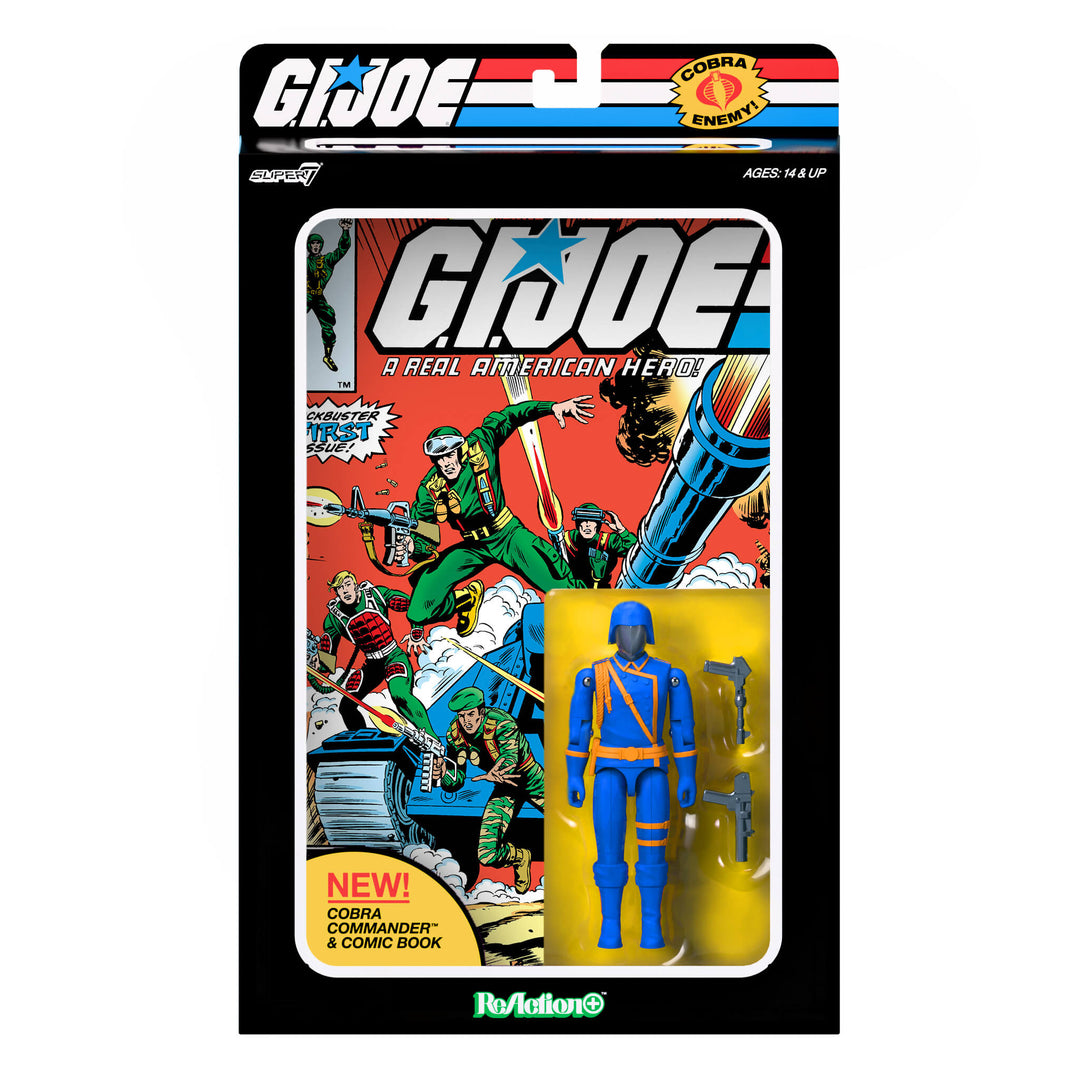 G.I. Joe Cobra Commander Skybound Comic Box Series #1 3 3/4-Inch ReAction+ Figure