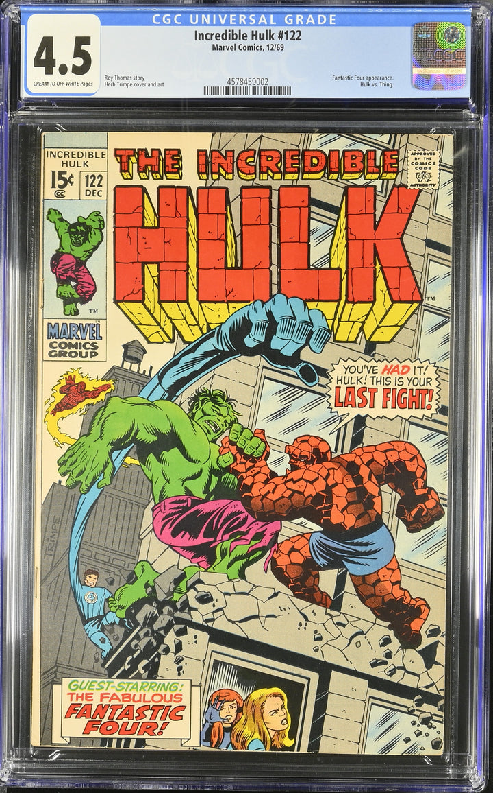 Incredible Hulk #122 CGC 4.5