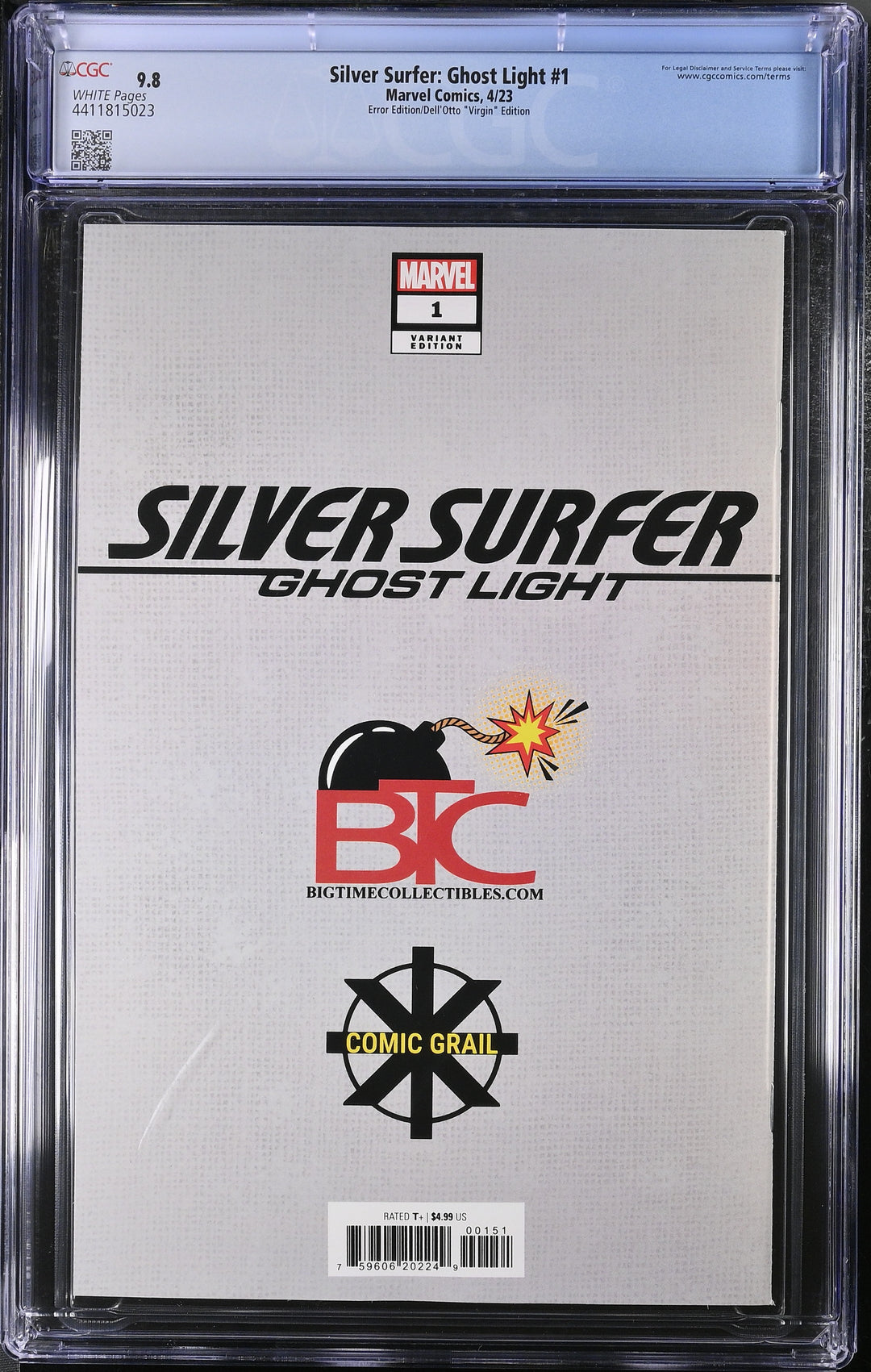 Silver Surfer Ghost Light #1 CGC 9.8