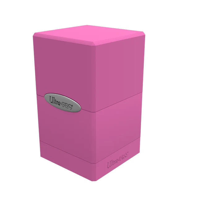 Ultra Pro Deck Box: Satin Tower 100+ - Solid Pink, Hot
