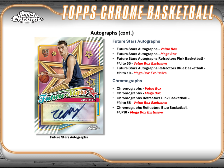 2024-2025 Topps Chrome Basketball Hobby Blaster (Value) Box