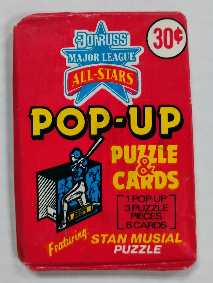 1987 Donruss Major League All-Stars Pop-Up Baseball Sealed Pack