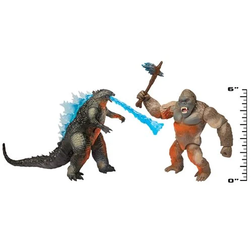 Monsterverse City Battle Godzilla and Kong 6-Inch Action Figure 2-Pack