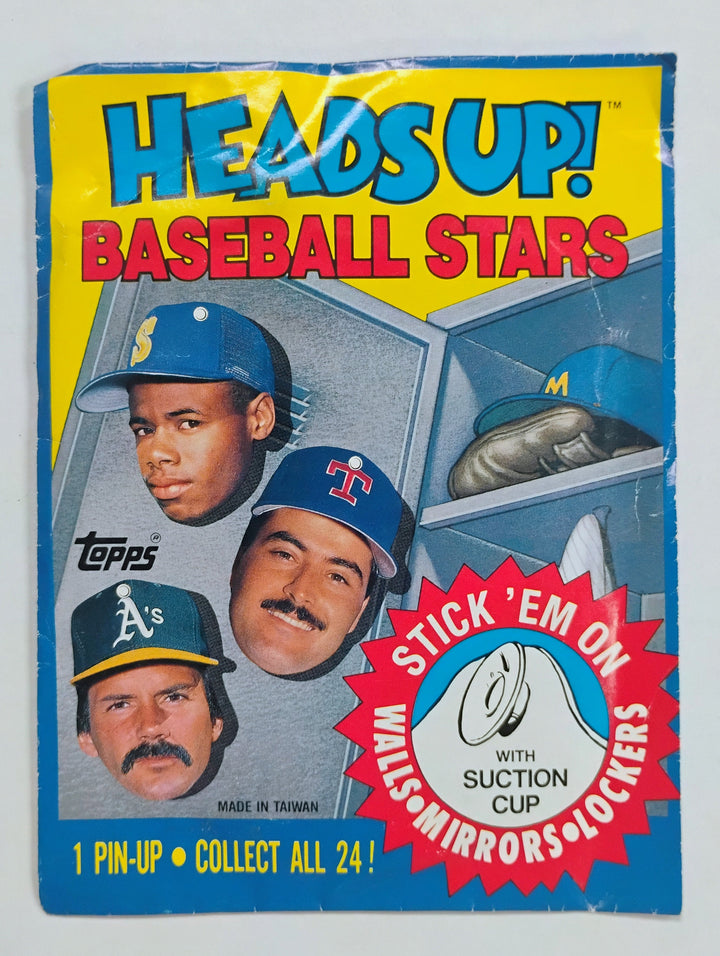 1990 Topps Heads Up! Baseball Stars Sealed Pack