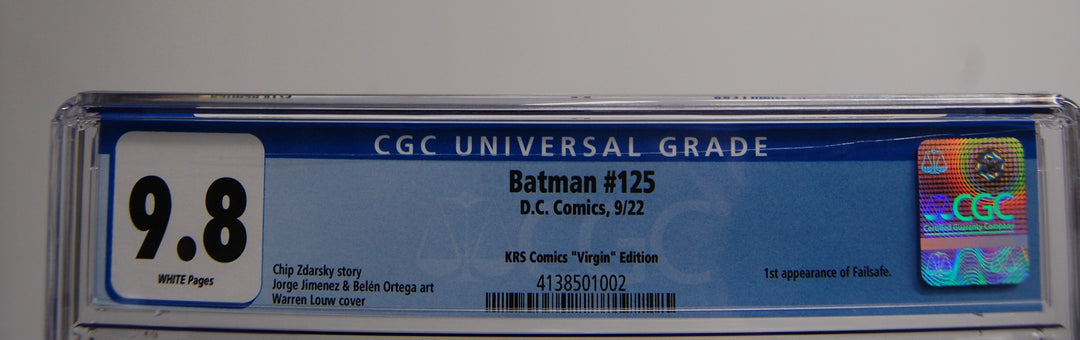 Batman #125 KRS Comics "Virgin" Edition CGC 9.8  *AS IS*