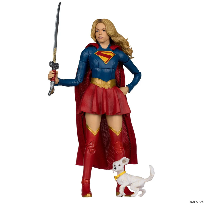 DC Multiverse Deluxe Theatrical Edition Wave 4 Supergirl Movie Supergirl and Baby Krypto 7-Inch Scale Action Figure