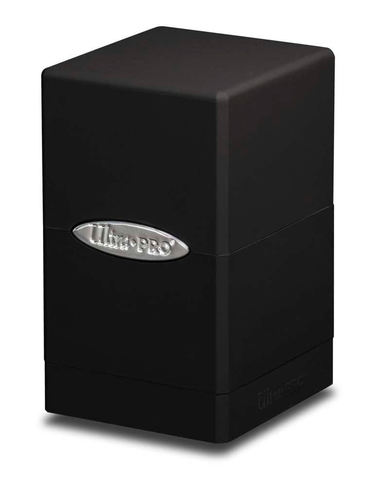 Ultra Pro Deck Box: Satin Tower 100+ - Solid Black
