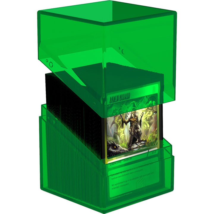 Ultimate Guard Deck Case - Boulder 100+ Clear - Emerald (Green)