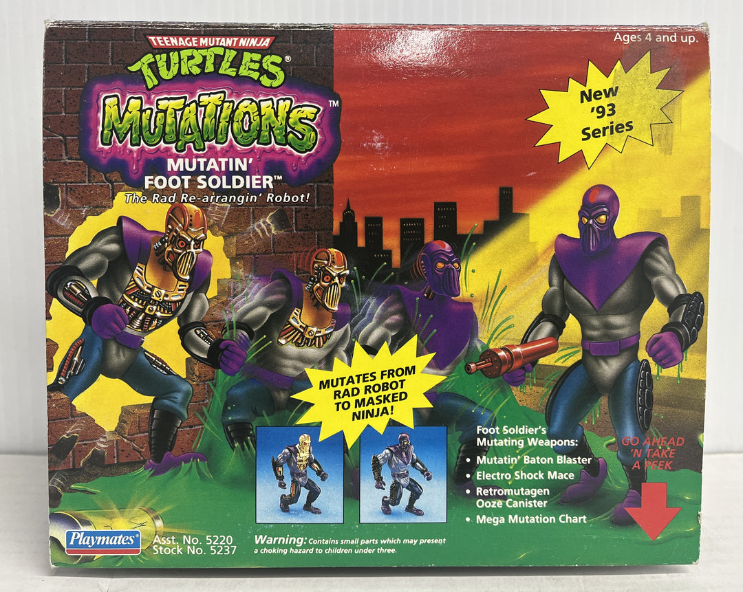 Teenage Mutant Ninja Turtles Mutations Mutatin' Foot Soldier Action Figure - Complete