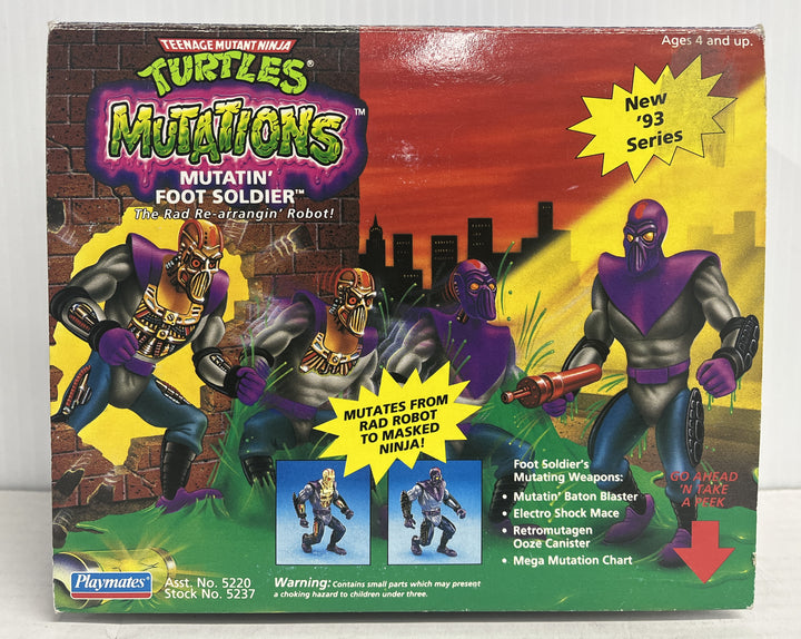 Teenage Mutant Ninja Turtles Mutations Mutatin' Foot Soldier Action Figure - Complete