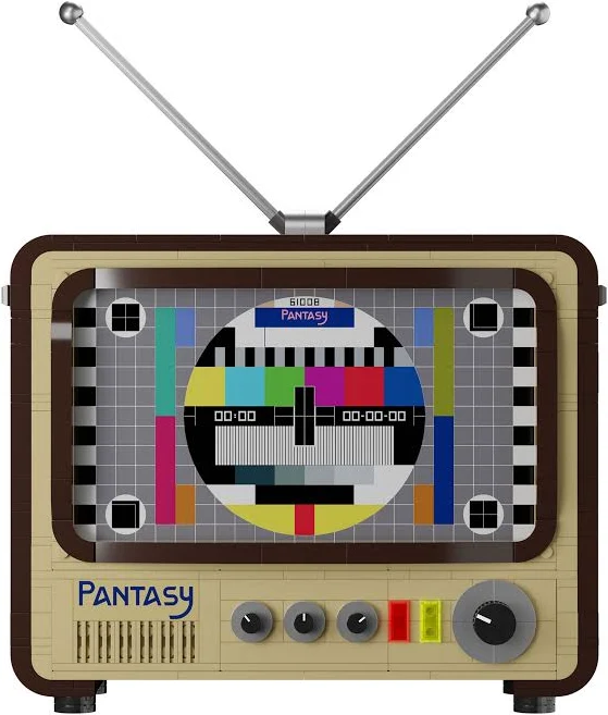 Pantasy Vintage Television Building Block Toy #61008