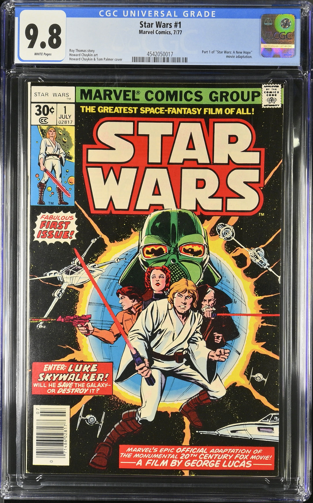 Star Wars #1 CGC 9.8 (White Pages)