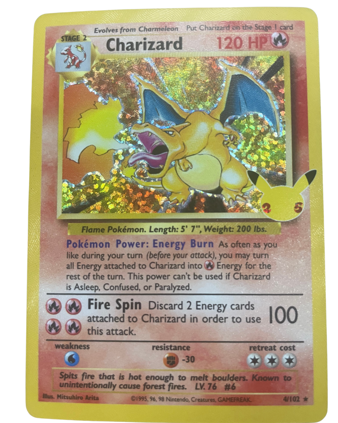Charizard - 4/102 NM Celebration Collection