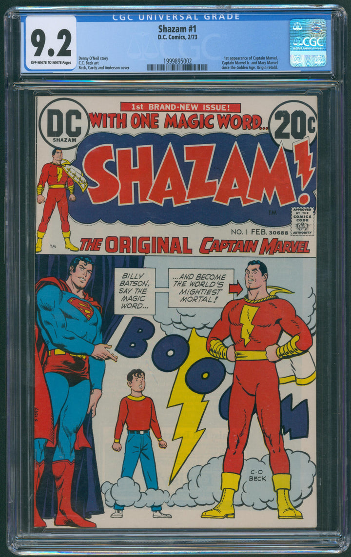 Shazam #1 CGC 9.2