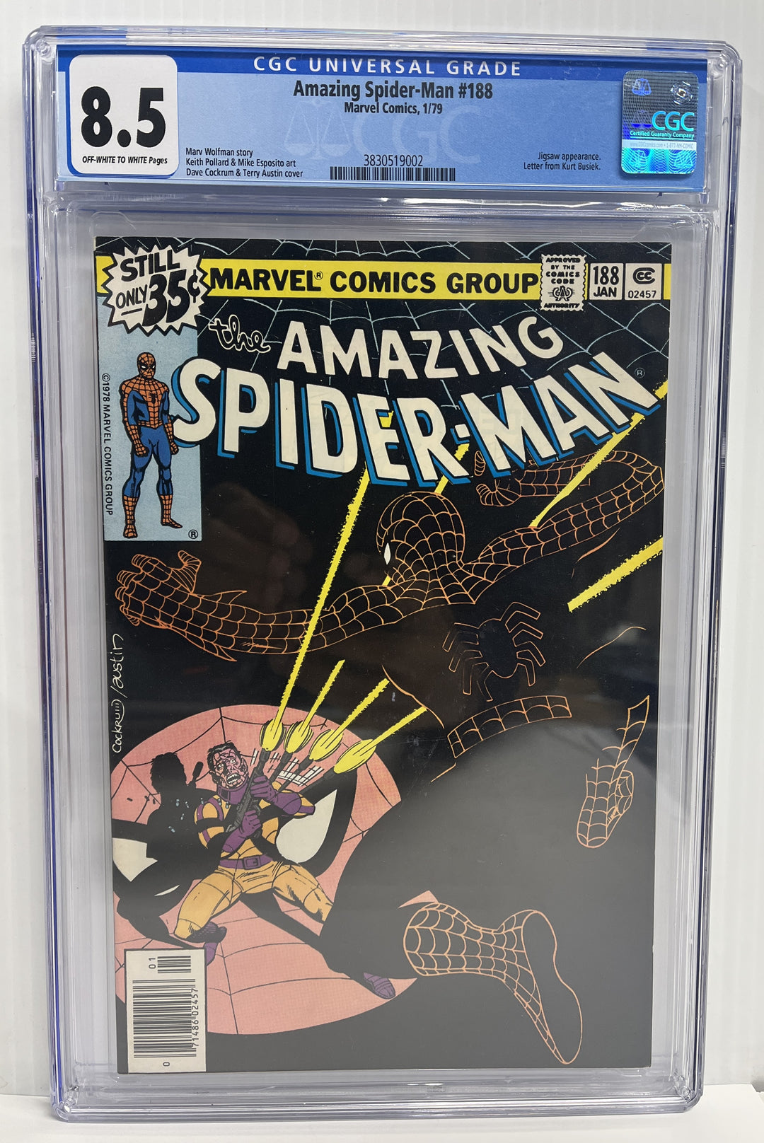 Amazing Spider-Man #188 CGC 8.5