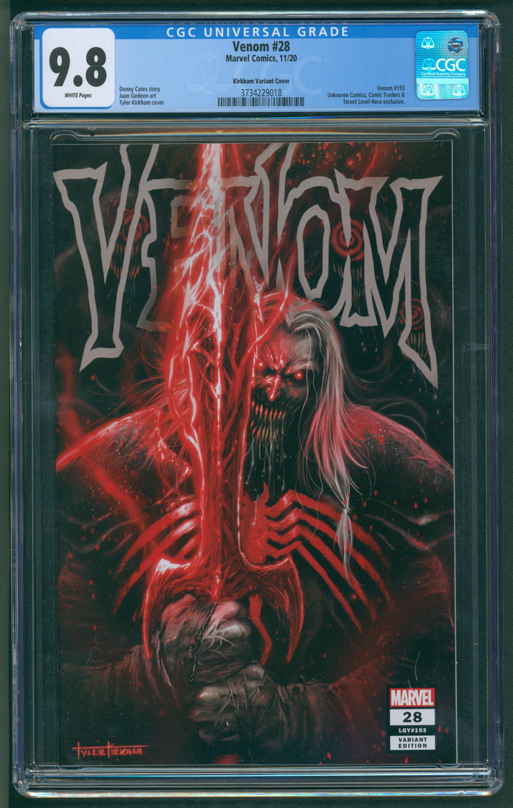 Venom #28 CGC 9.8 - Kirkham Variant Cover