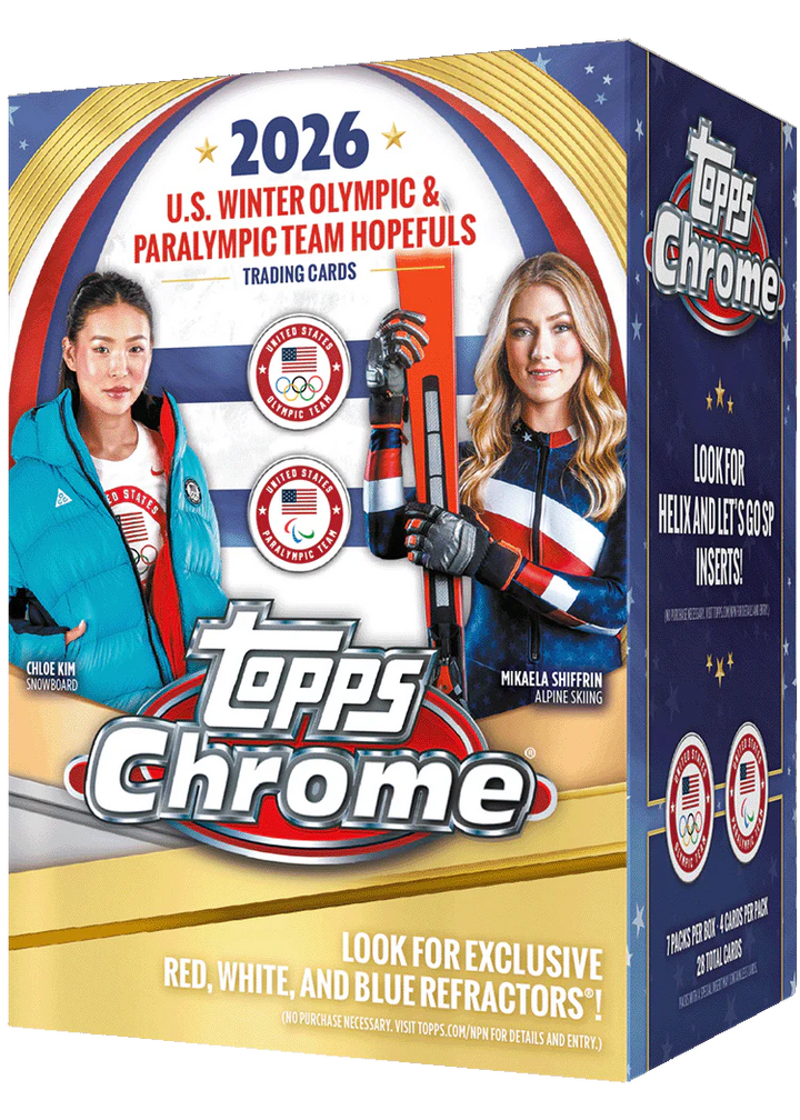 2026 Topps Chrome U.S. Olympic & Paralympic Team Hopefuls Value Box
