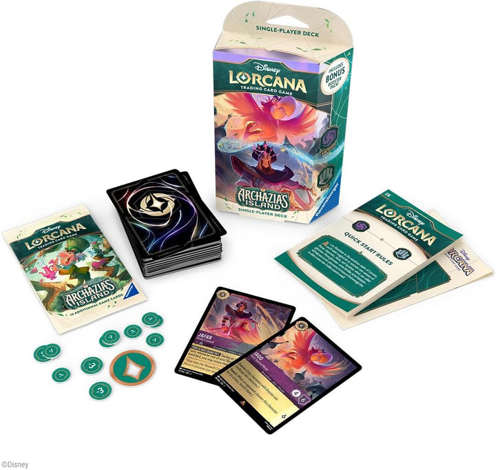 Disney Lorcana TCG: Archazia’s Island - Starter Deck: Amethyst/Steel (Iago & Jafar)