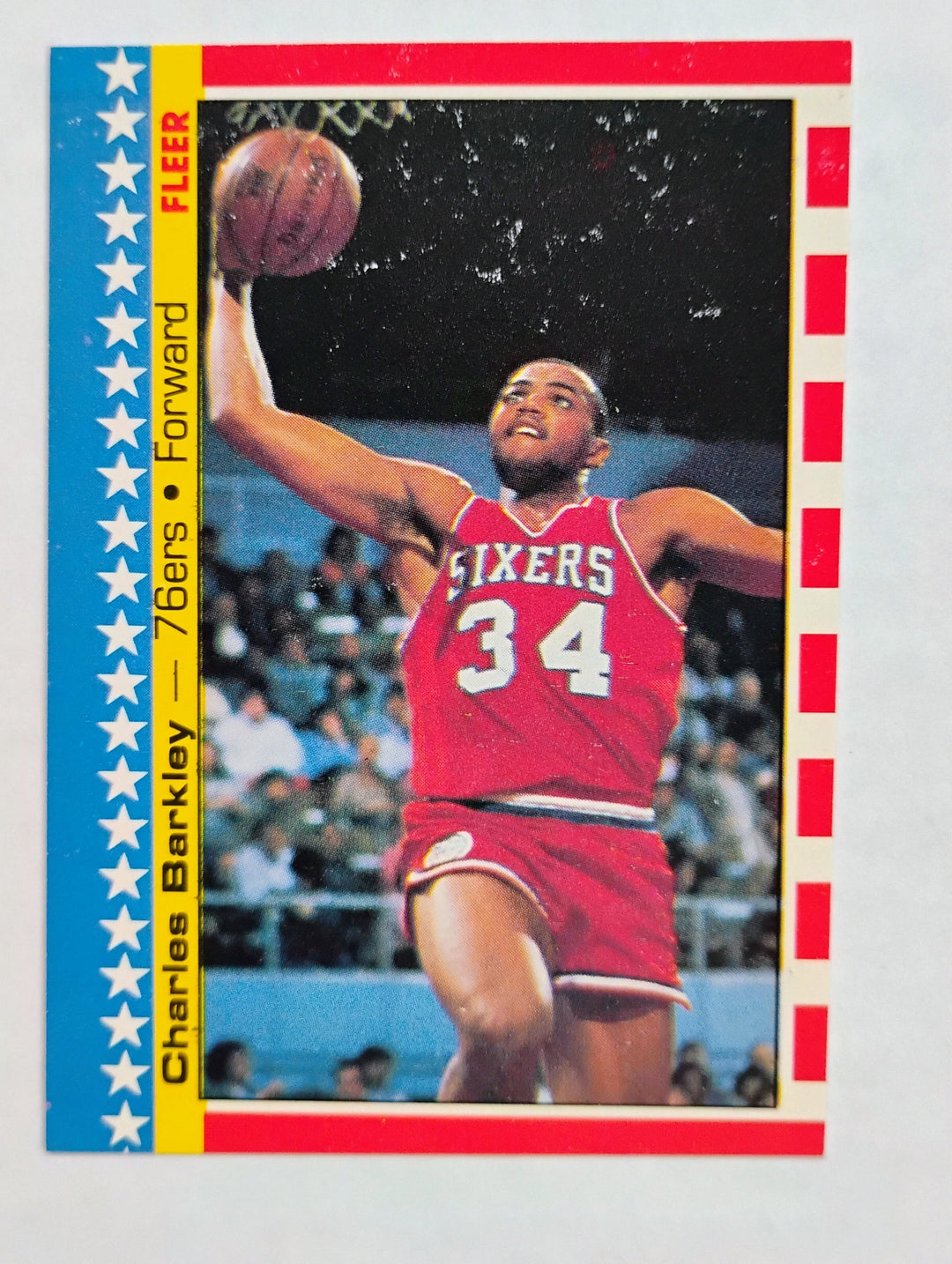 1987-88 Fleer Basketball Charles Barkley #6 Sticker