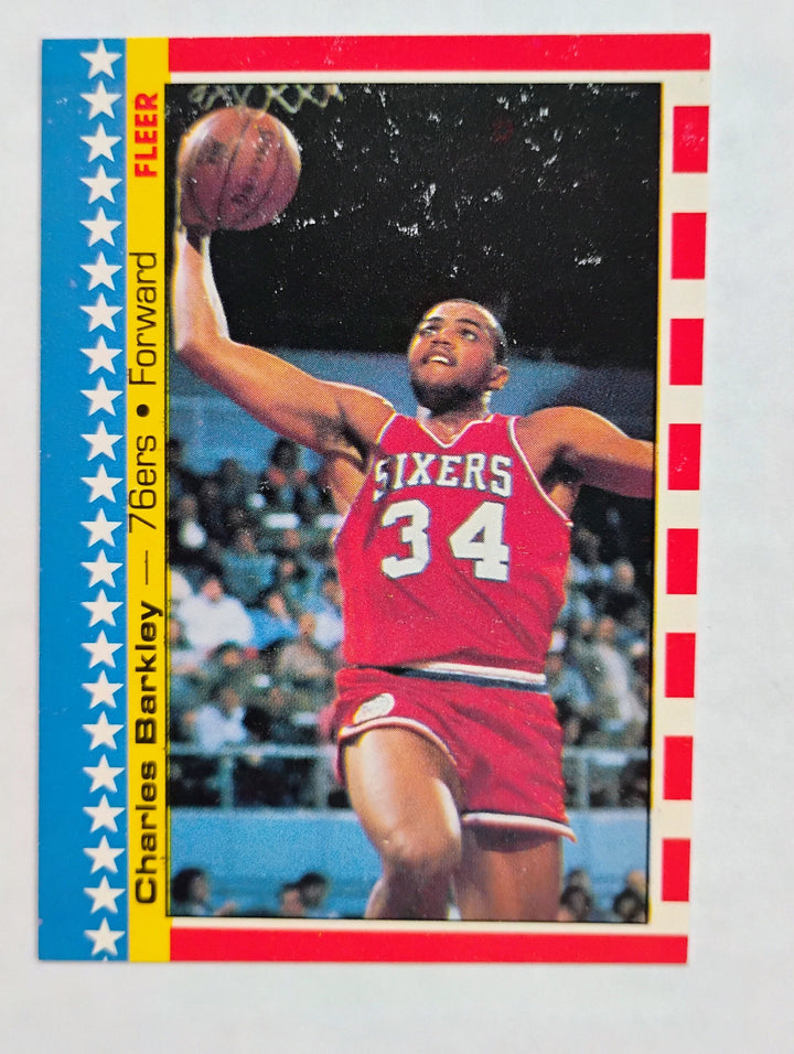 1987-88 Fleer Basketball Charles Barkley #6 Sticker