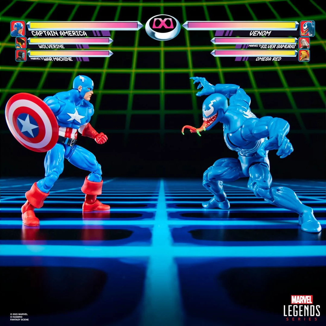Marvel Legends Series Gamerverse Captain America vs. Venom 6-Inch Action Figures