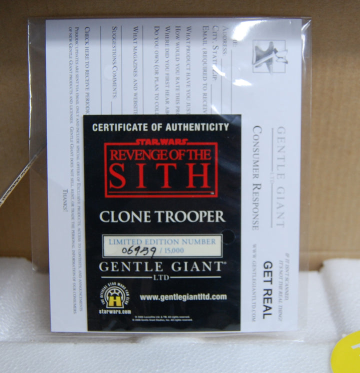 Star Wars Clone Trooper (Blue) Deluxe Bust - 501st Special Ops 06959/15000 Gentle Giant