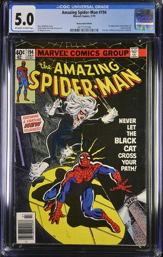 Amazing Spider-Man #194 Newsstand Edition CGC 5.0