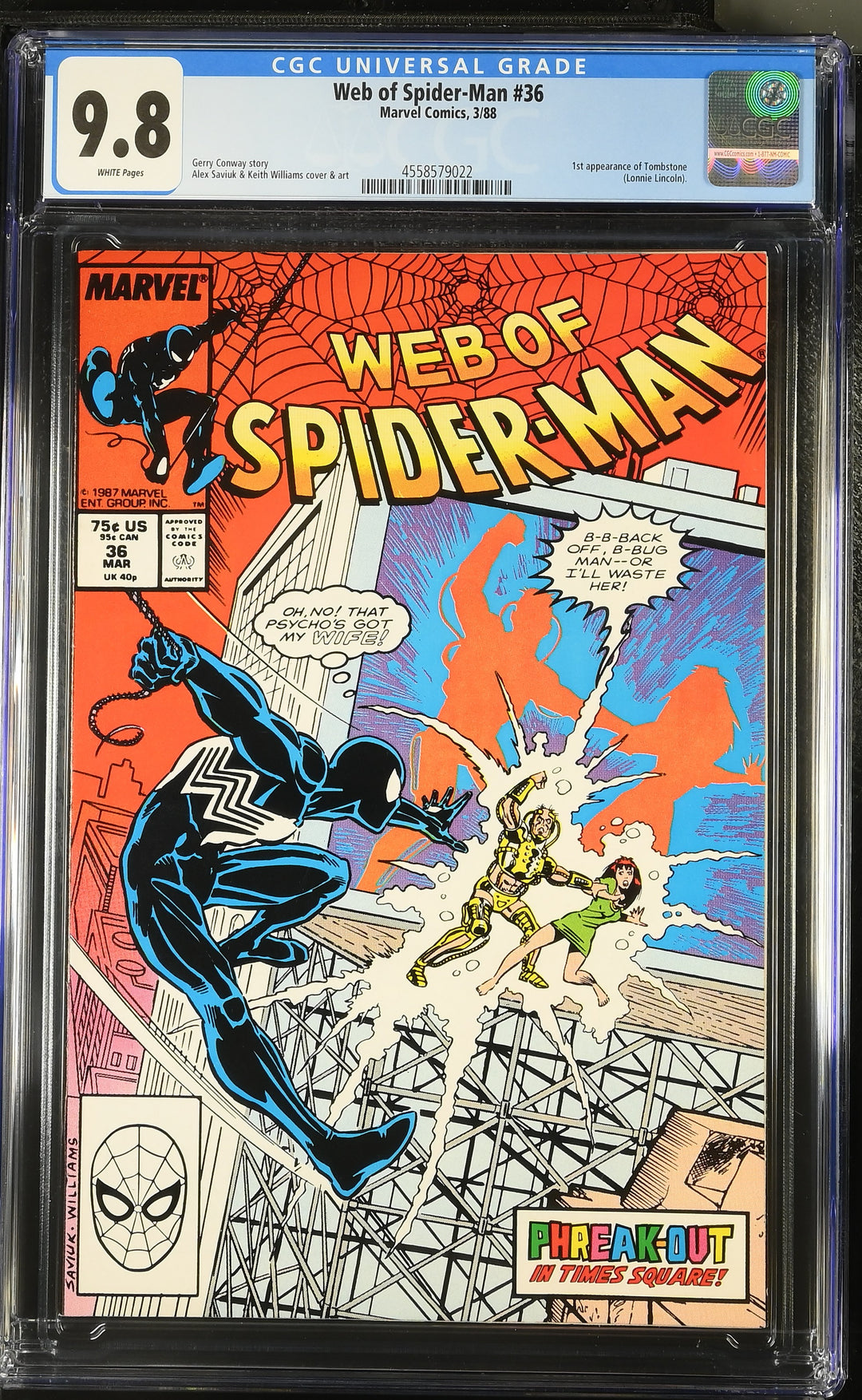 Web of Spider-Man #36 CGC 9.8
