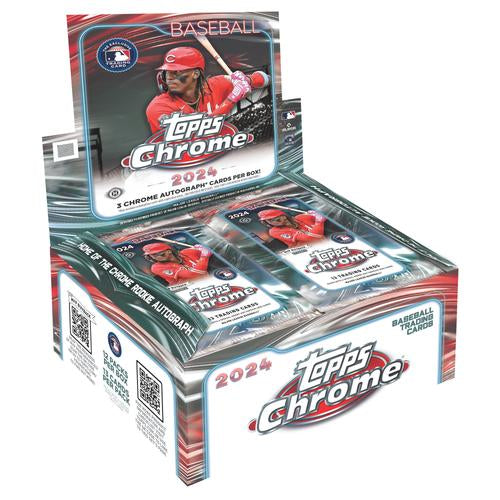 2024 Topps Chrome Baseball Jumbo Box (12 Ct)