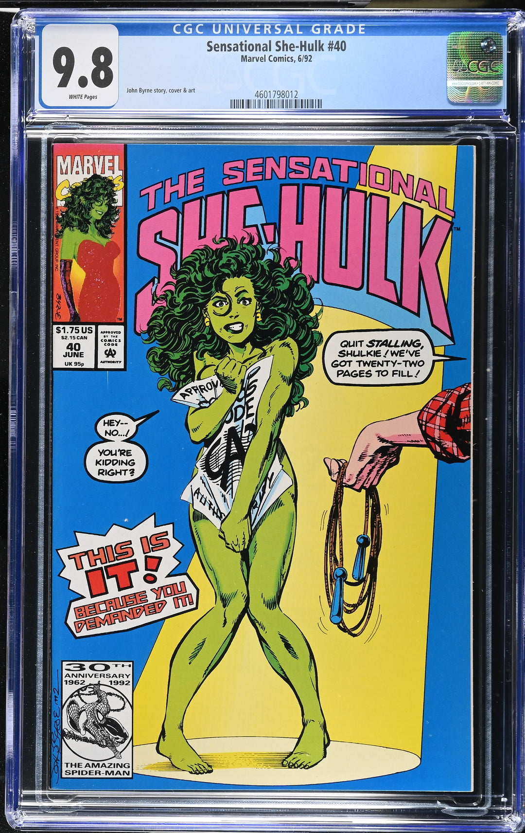 Sensational She-Hulk #40 CGC 9.8