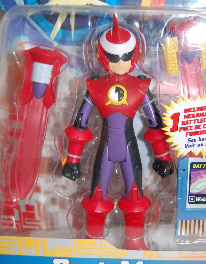 MegaMan NT Warrior - ProtoMan Figure - Mattel 2004 (Package Damage)