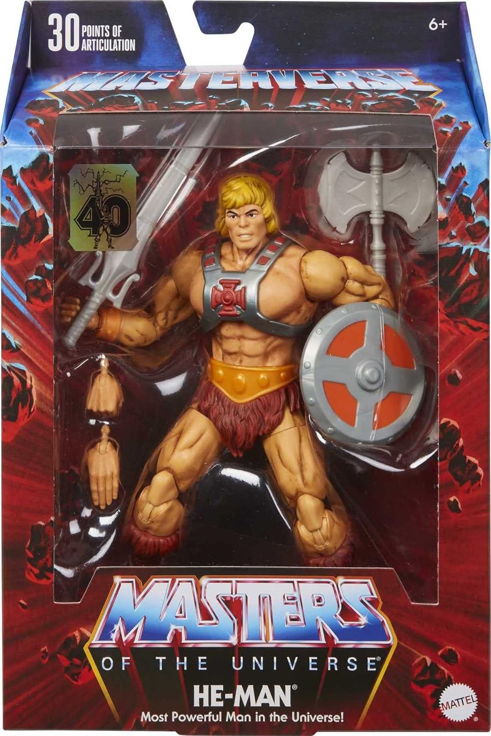MOTU Masterverse He-Man 40th Anniversary Action Figure