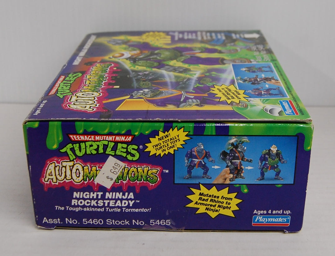 Ninja Turtles TMNT Auto Mutations - Night Ninja Rocksteady 1993 Complete