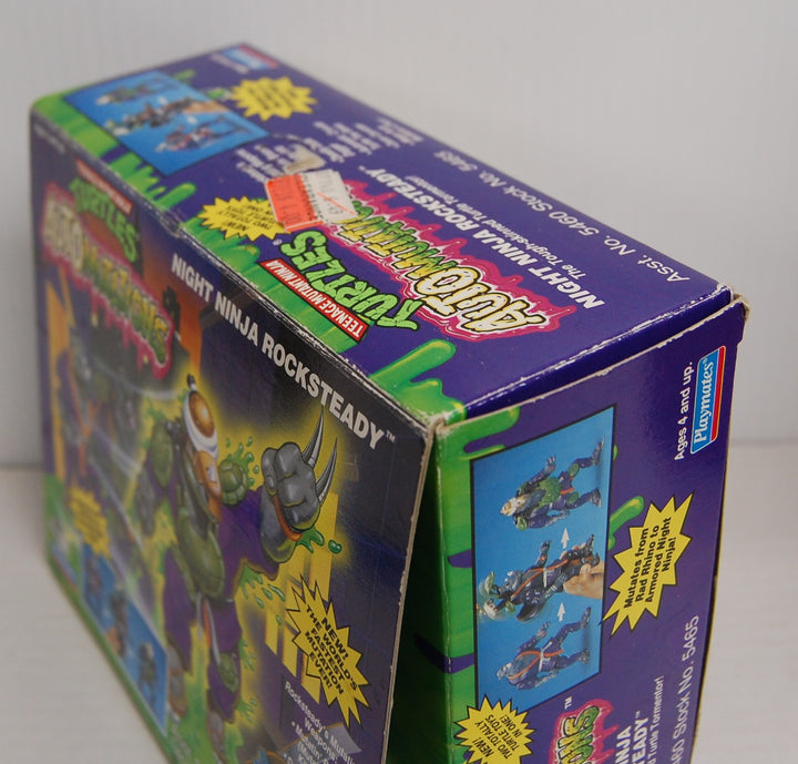 Ninja Turtles TMNT Auto Mutations - Night Ninja Rocksteady 1993 Complete