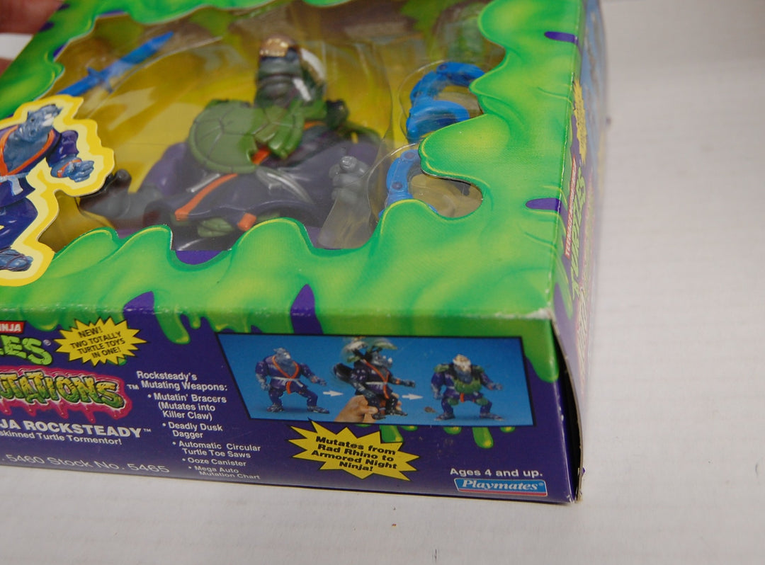 Ninja Turtles TMNT Auto Mutations - Night Ninja Rocksteady 1993 Complete