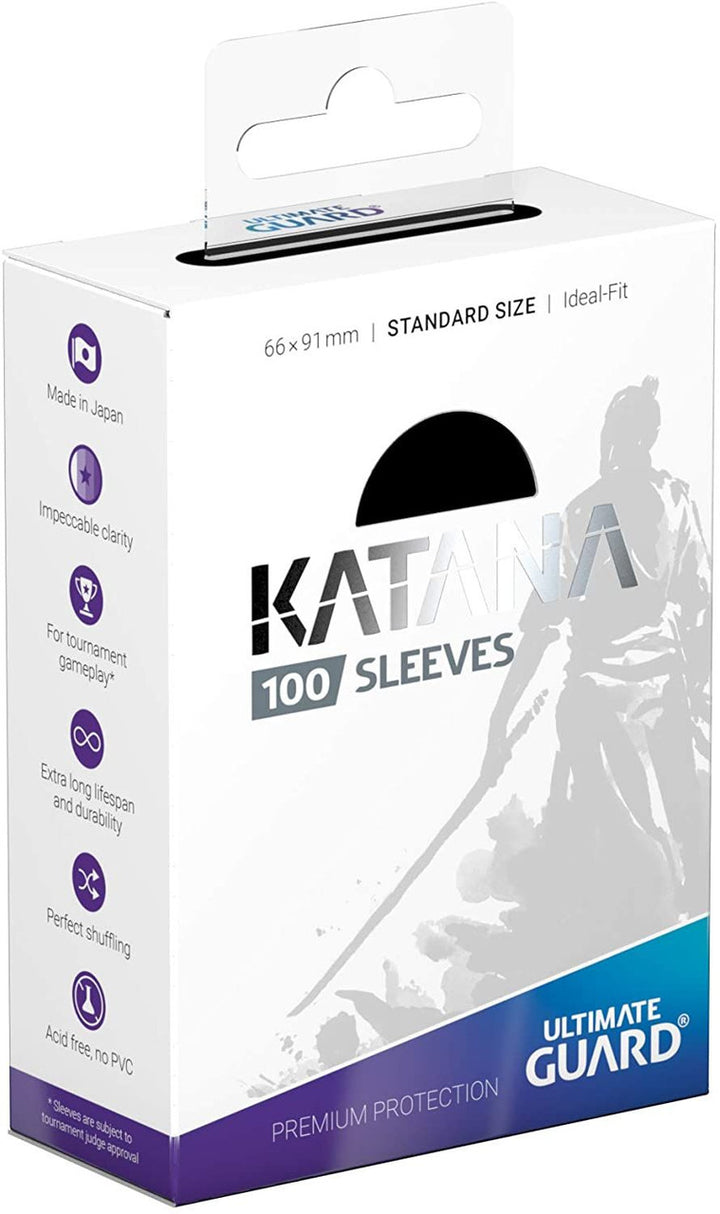 Ultimate Guard Katana Standard Card Sleeves - Black (100 Ct)