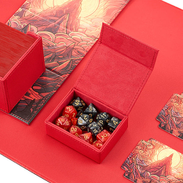 Arcane Fortress: Deck Vault: Radiant 100+ Deluxe - Stained Glass - Burning Mountain