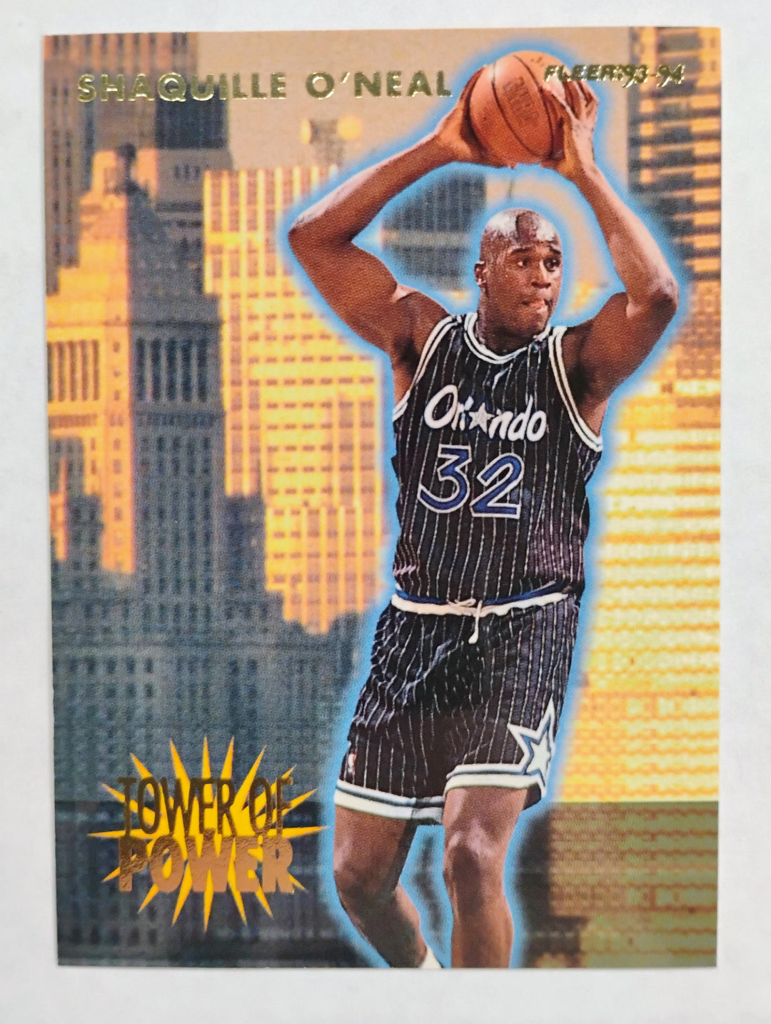 1993-94 Fleer Basketball Shaquille O'Neal #21 Tower Of Power