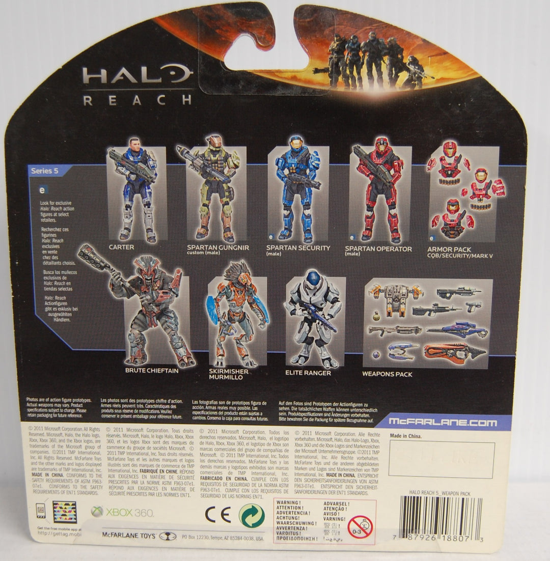 Halo Reach Series 5 - Weapons Pack - 2011 McFarlane *Not Sealed*