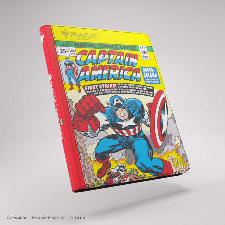 Magic: The Gathering: Marvel Super Heroes: 18-Pocket Zip-Up Binder - Captain America/Black Panther