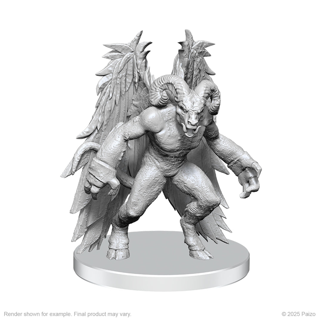 Pathfinder Battles: Unpainted Miniatures - Gylou (Handmaiden Devil) & Ferrugon (Rust Devil)