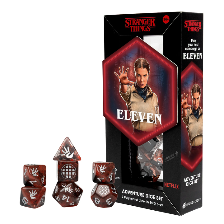 Sirius Dice: 7 Ct Stranger Things Adventure Dice - Eleven