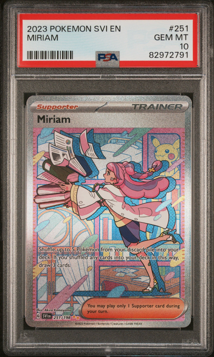 Pokemon 2023 SVI En-Scarlet & Violet #251 Miriam Special PSA 10