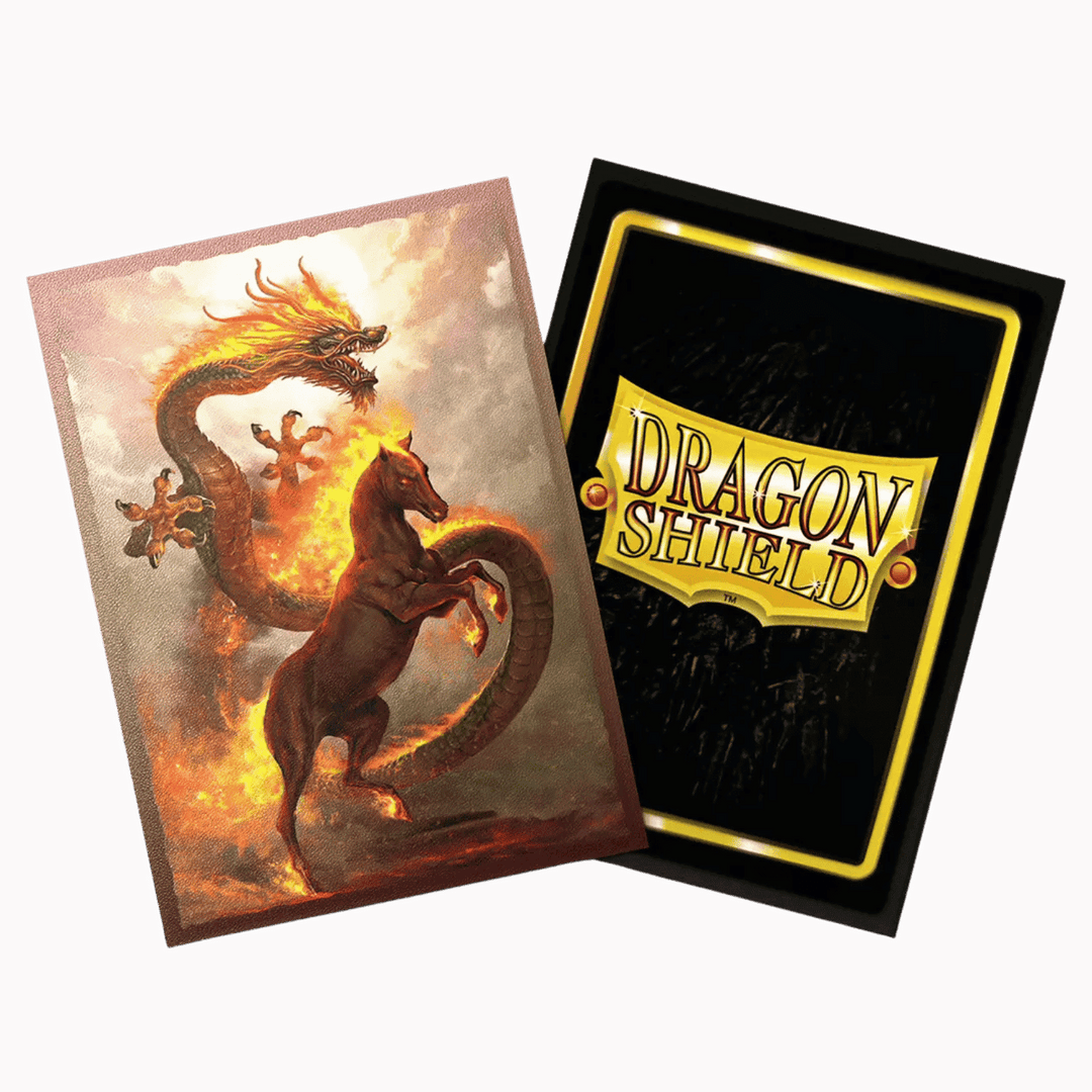Dragon Shield Card Sleeves - Art: Lunar New Year 2026 Fire Horse - Dual Matte (100 Ct)