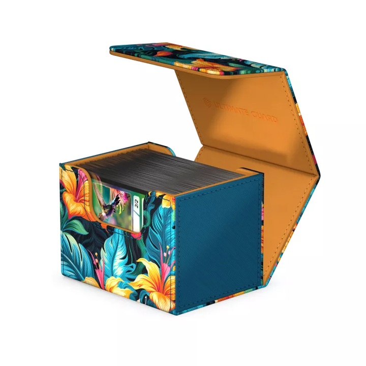 Ultimate Guard Deck Box: Sidewinder Xenoskin 100+ (Floral Places II) - Talum Blue